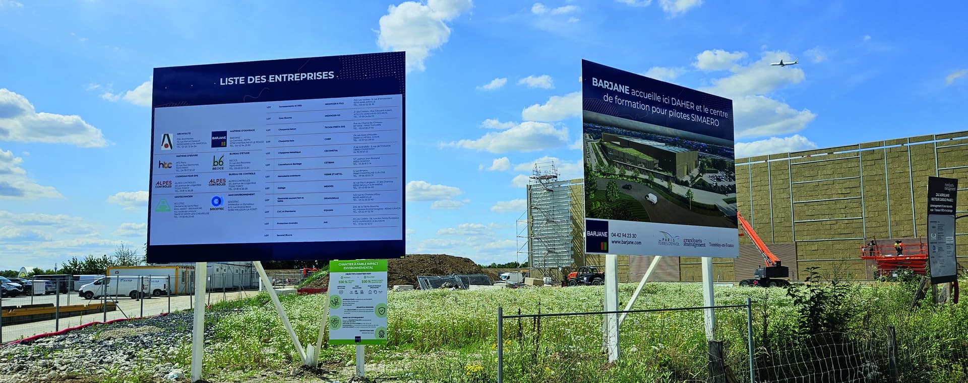 Background signalétique BTP